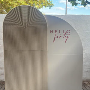 Event Half Arch Backdrop - Painted/Non-painted - Foldable/Unfoldable