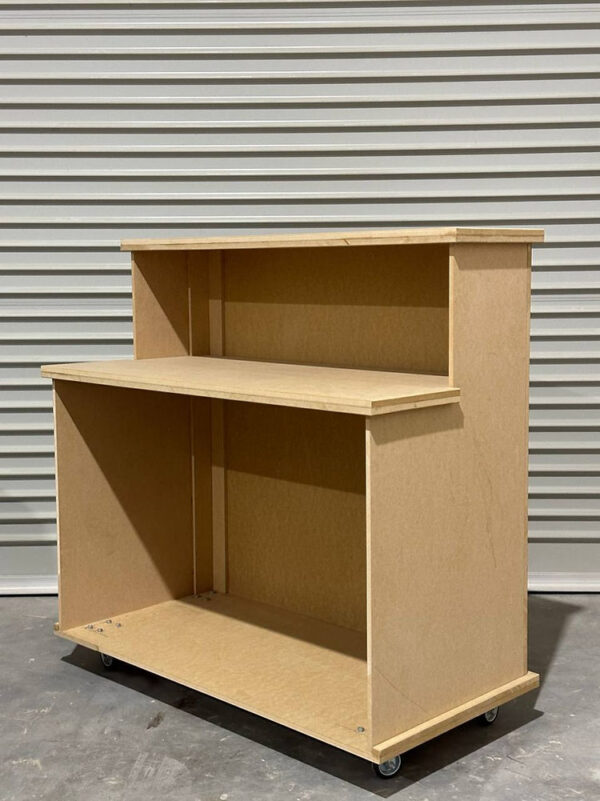 MDF Mobile Cart with Serving Bar - Image 5