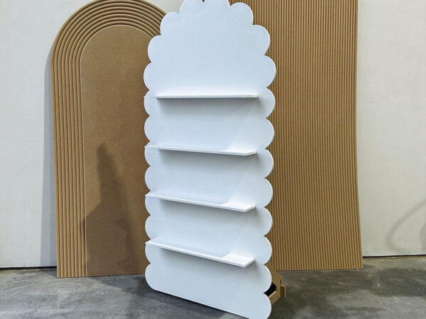 Wavy Arch Backdrop Wall with Removable Shelves - Painted/Non-Painted - Foldable - Image 3