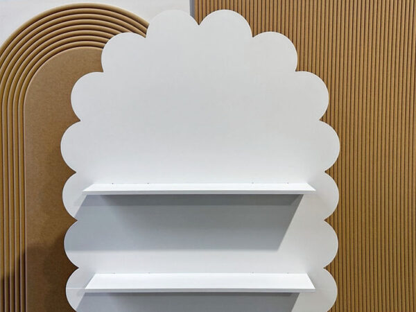Wavy Arch Backdrop Wall with Removable Shelves - Painted/Non-Painted - Foldable - Image 4