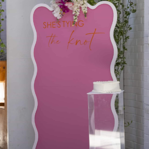 NEW Event Wavy Arch Backdrop - Painted/Non-painted - Foldable