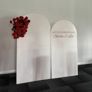 Fluted Arch Backdrop - Painted/Non-painted - Foldable/Non-foldable