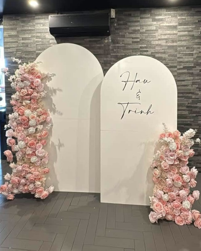 Set of Two Event Full Plain Arch Backdrops - Raw and Foldable